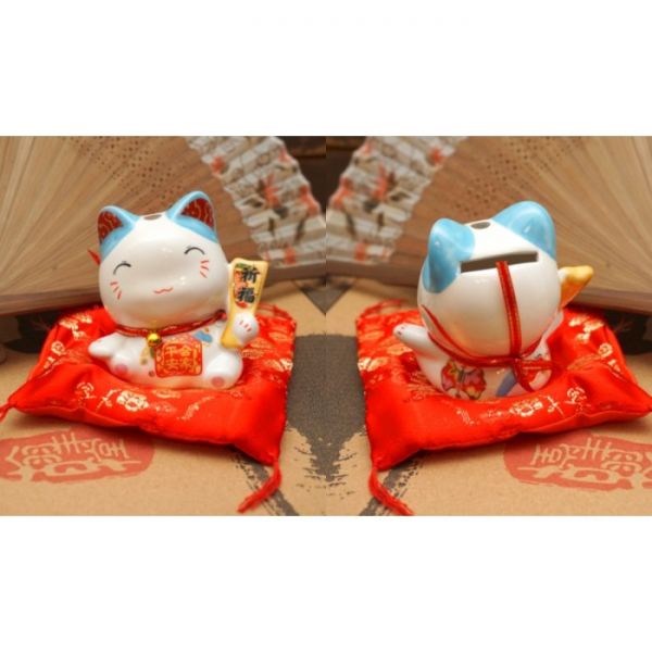 Щасливий кіт фаянс №2