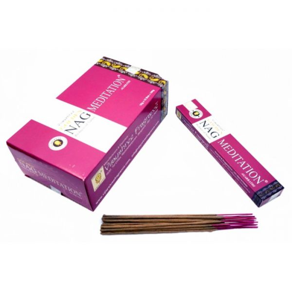 Ароматичні палички пилкові  Медитація VIJAYASHREE GOLDEN NAG MEDITATION