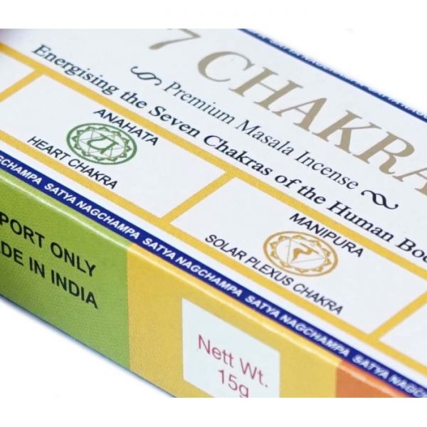 Аромапалички пилкові натуральні 7 Чакр SATYA PREMIUM 7 CHAKRA