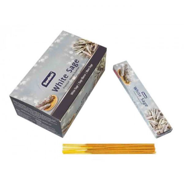 Аромапалички пилкові натуральні Біла Шавлія Sandesh White Sage