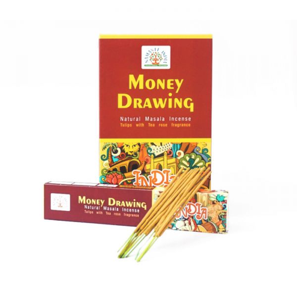 Аромапалички пилкові натуральні Грошовий Малюнок NAMASTE INDIA Money Drawing