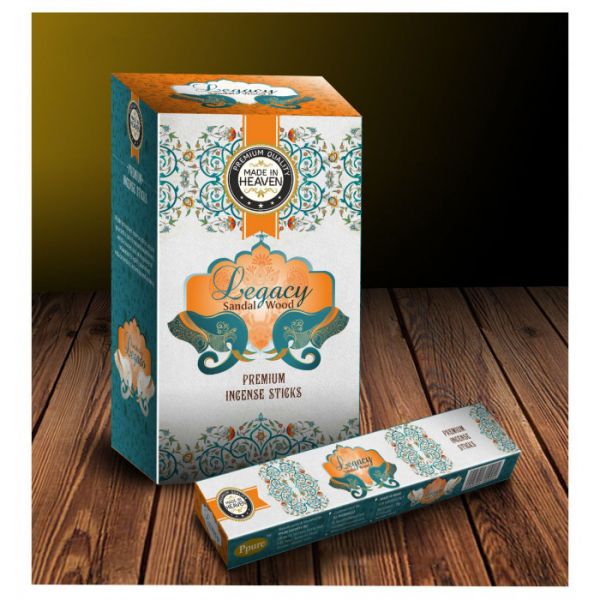 Аромапалички пилкові натуральні Спадщина Сандалового Дерева MADE N HEAVEN Legasy Sandal Wood