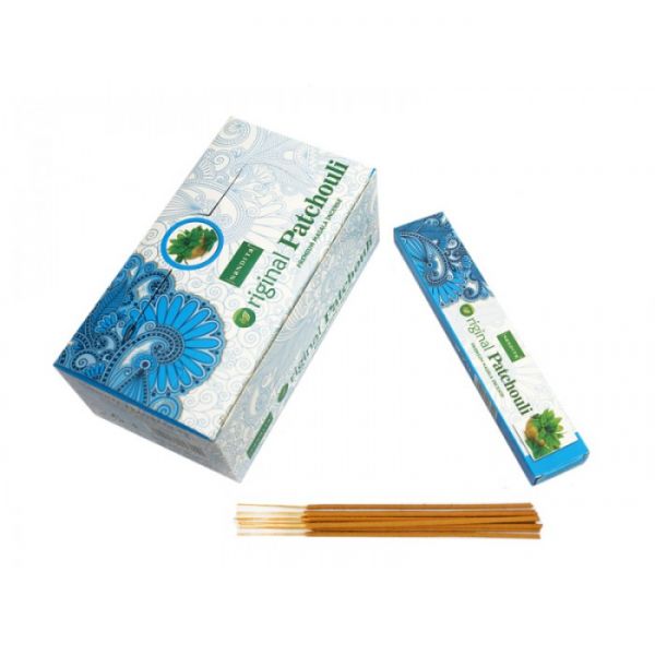 Ароматичні палички пилкові натуральні Пачулі  Nandita Original Patchouli