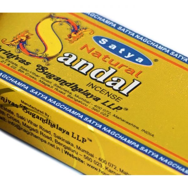 Аромапалички пилкові натуральні Санд Satya Natural Sandal (плоска пачка)