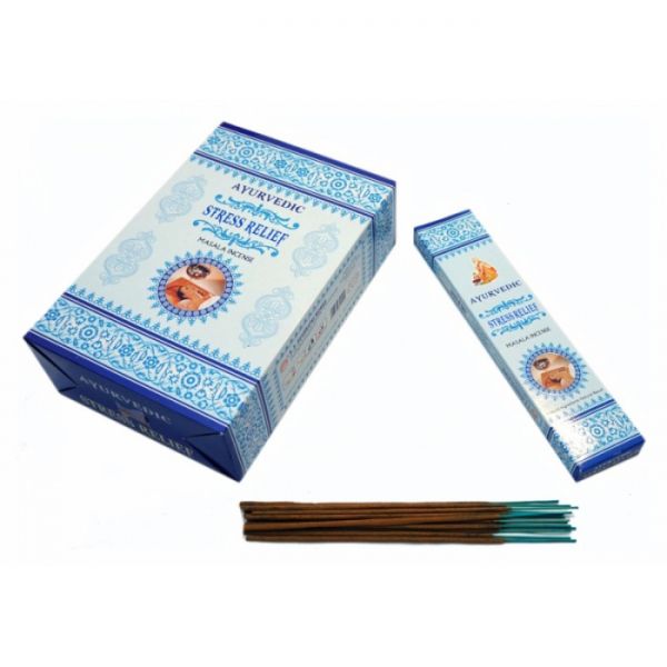 Аромапалички пилкові натуральні Зняття напруги Ayurvedic Stress Relief (плоска пачка)