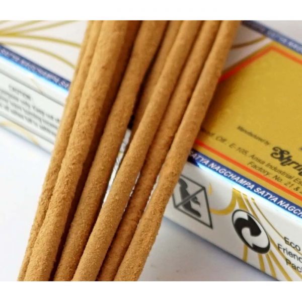 Аромапалички пилкові натуральні Жасмин Satya Natural Jasmine (плоска пачка)