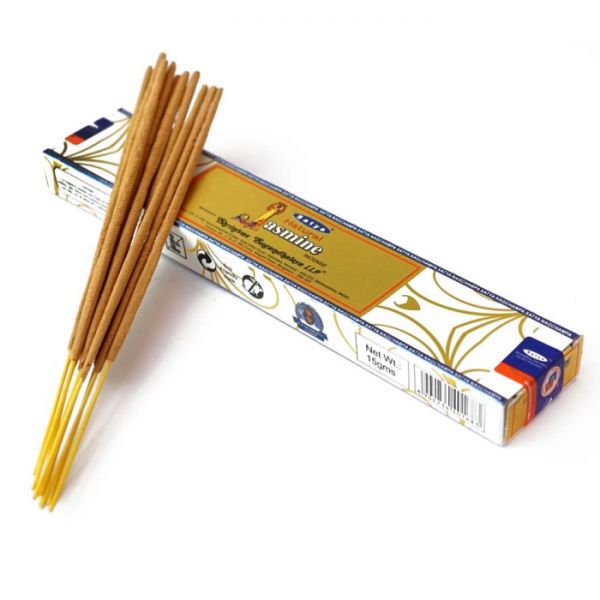 Аромапалички пилкові натуральні Жасмин Satya Natural Jasmine (плоска пачка)