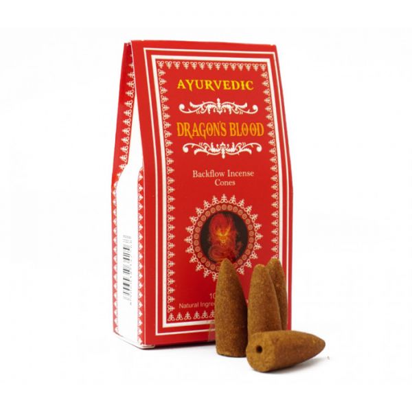 Ароматические конусы для Backflow  Кровь дракона Ayurvedic BACK FLOW CONES DRAGONS BLOOD