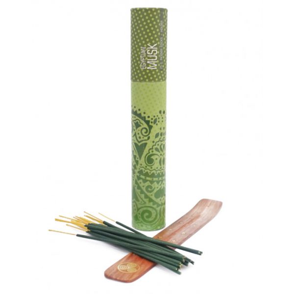 Ароматические палочки в тубусе ЕГИПЕТСКИЙ МУСК 20 шт + подставка