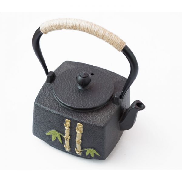 Чайник чугунный Тэцубин с ситом Двойной бамбук 900мл