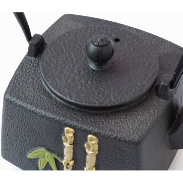 Чайник чугунный Тэцубин с ситом Двойной бамбук 900мл