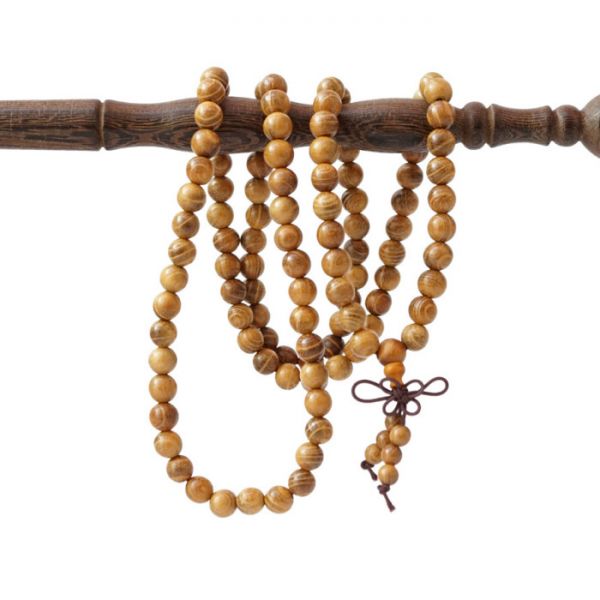 Чотки 108 бусин 8мм ТИГРОВИЙ САНДАЛ