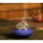 Курильница для благовоний "Треснувший лед" Синяя