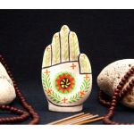 Подставка под аромапалочки терракот Ладошка Орнамент №2