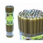 Свечи восковые церковные пучек 1 кг (69 шт) Натуральный цвет №30